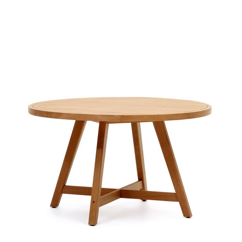 Runder Outdoor-Tisch aus Eukalyptusholz - Lindos
