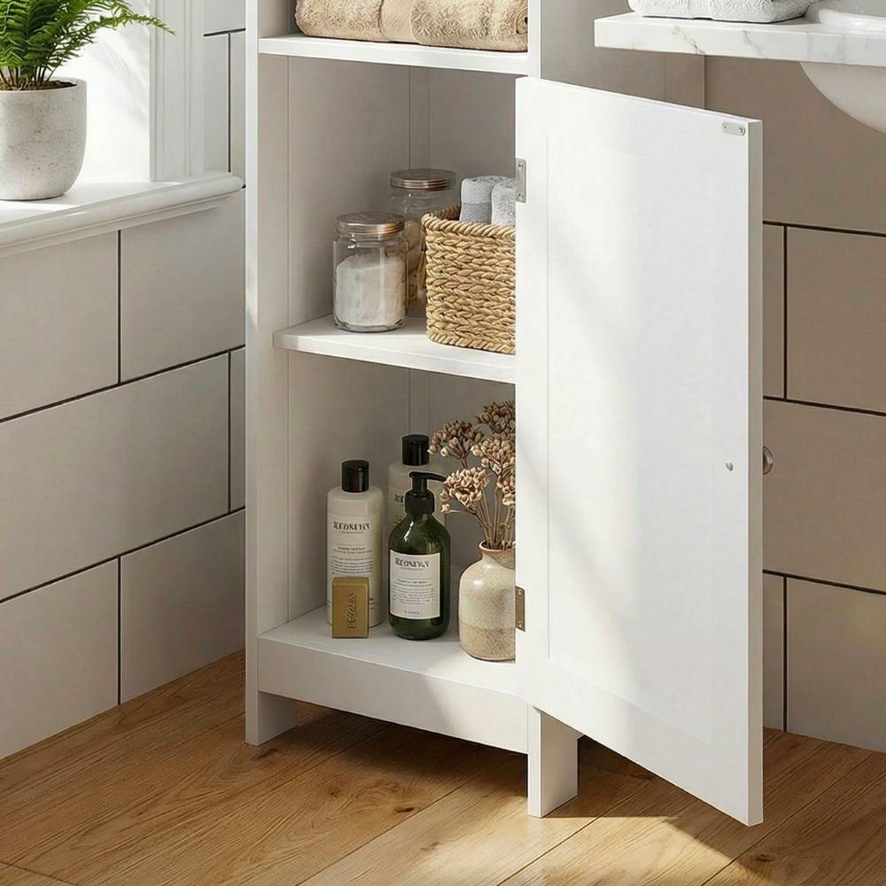 Badezimmer Schrank in Weiß - Neptun