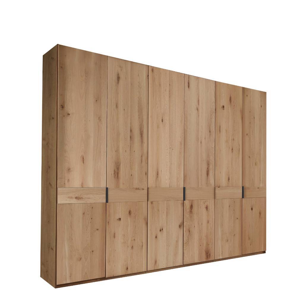 6-türiger Kleiderschrank teilmassiv - Yanicas