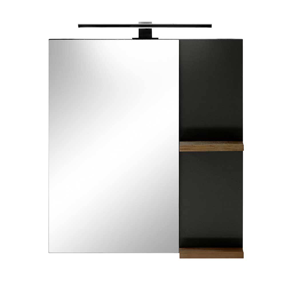 Badspiegel mit Regal Ablagen 60 cm breit - Inlenzia