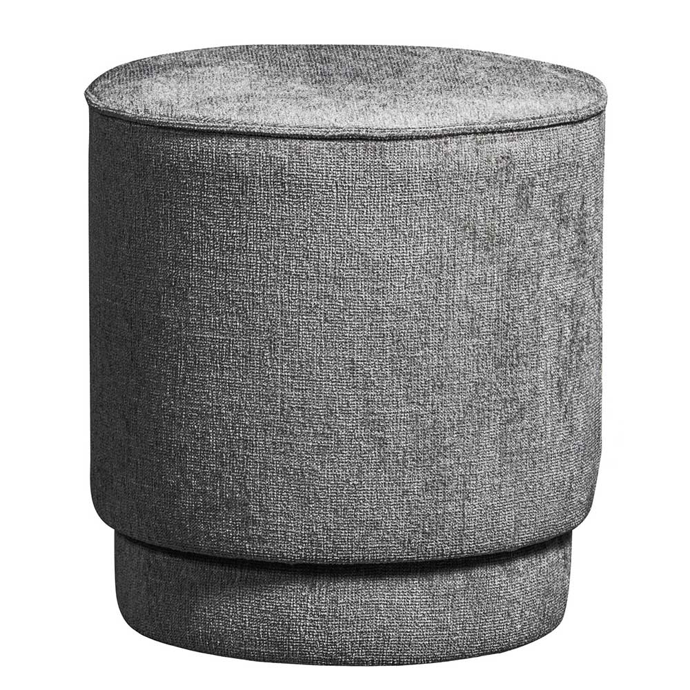Hoher Polsterhocker in Jeansblau - Sebastiano