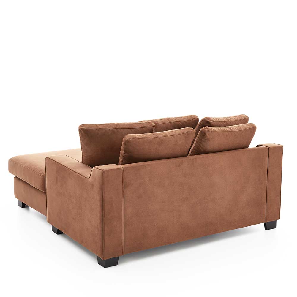 XXL Couch in Braun Microfaser - Malentra
