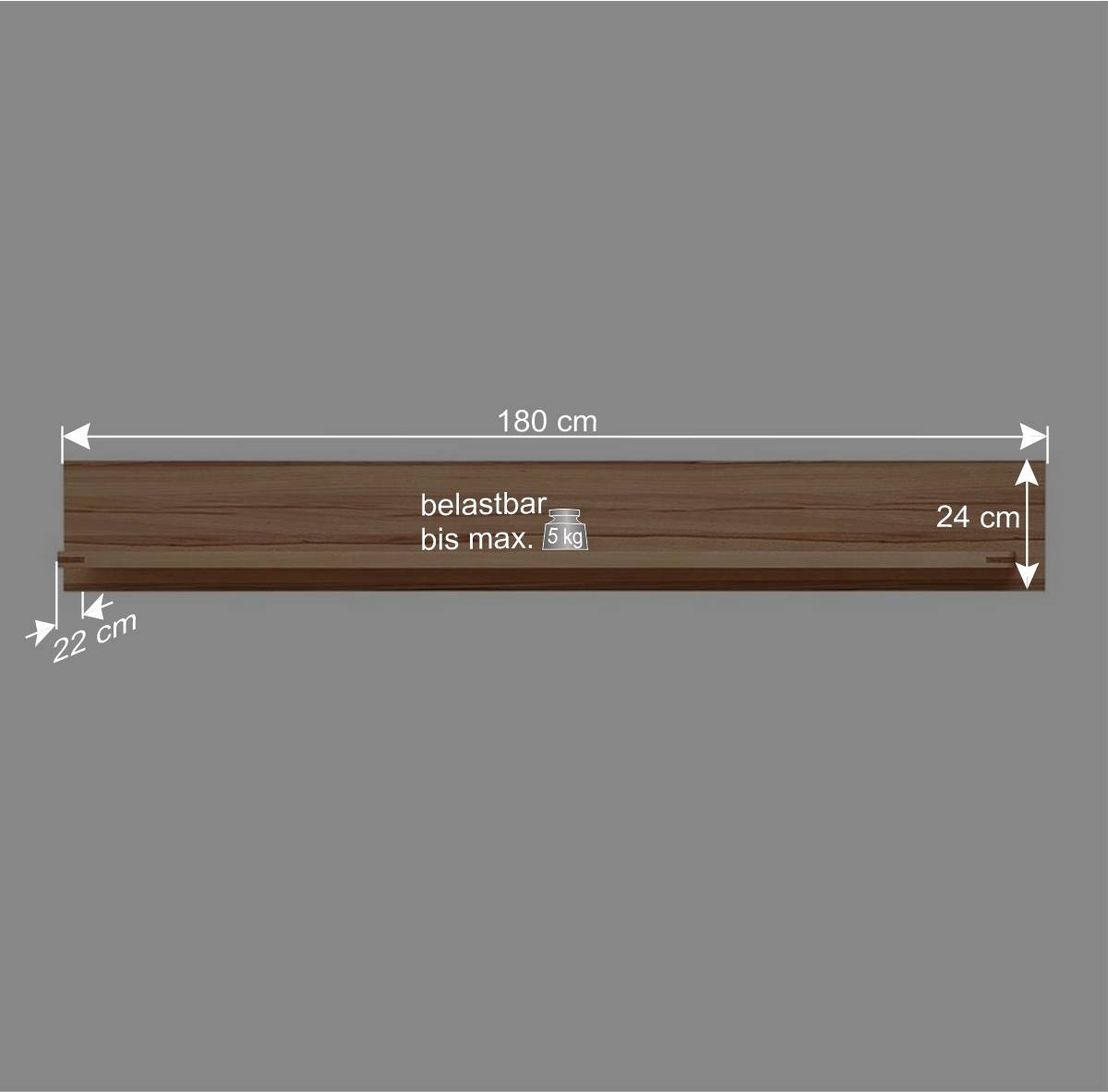 Kernbuche Wandboard mit 180 cm Breite - Amyonta