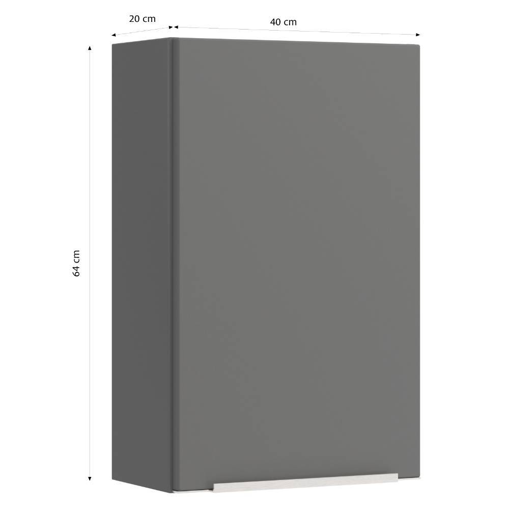 Bad-Oberschrank in Mattgrau - Reill