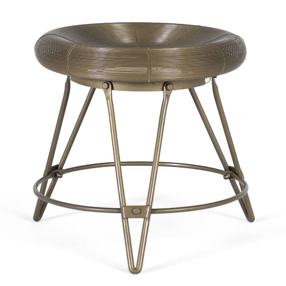 Design Hocker in Bronze Antik - Meravon