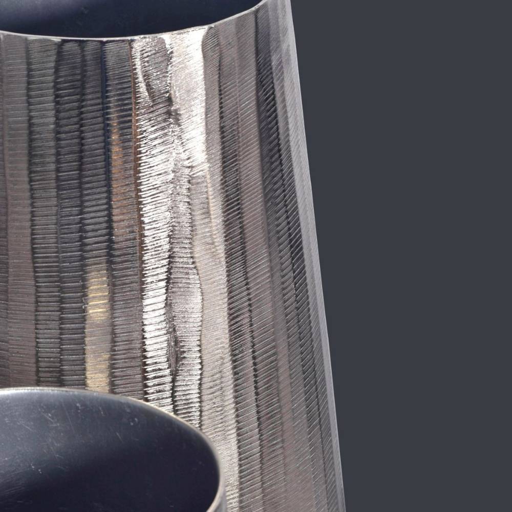 Elegante Vasenkombination aus Aluminium - Lymesca (zweiteilig)