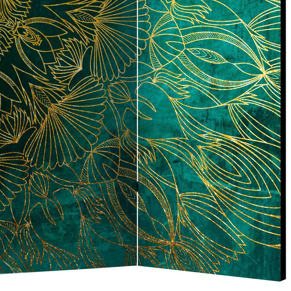 Leinwand Paravent mit orientalischem Mandala - Tsinati