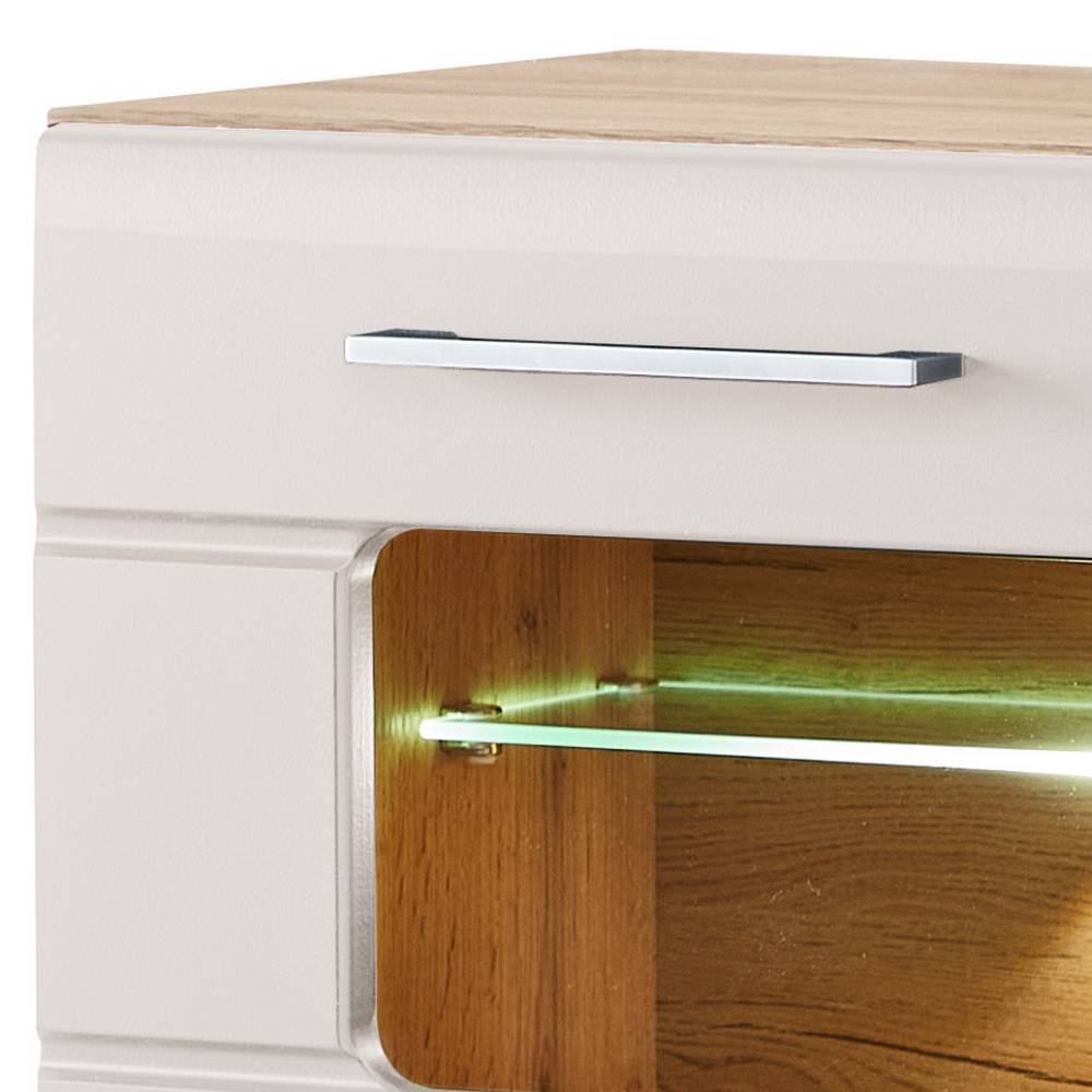 Barschrank in Altholz Optik und Mattgrau - Gemta