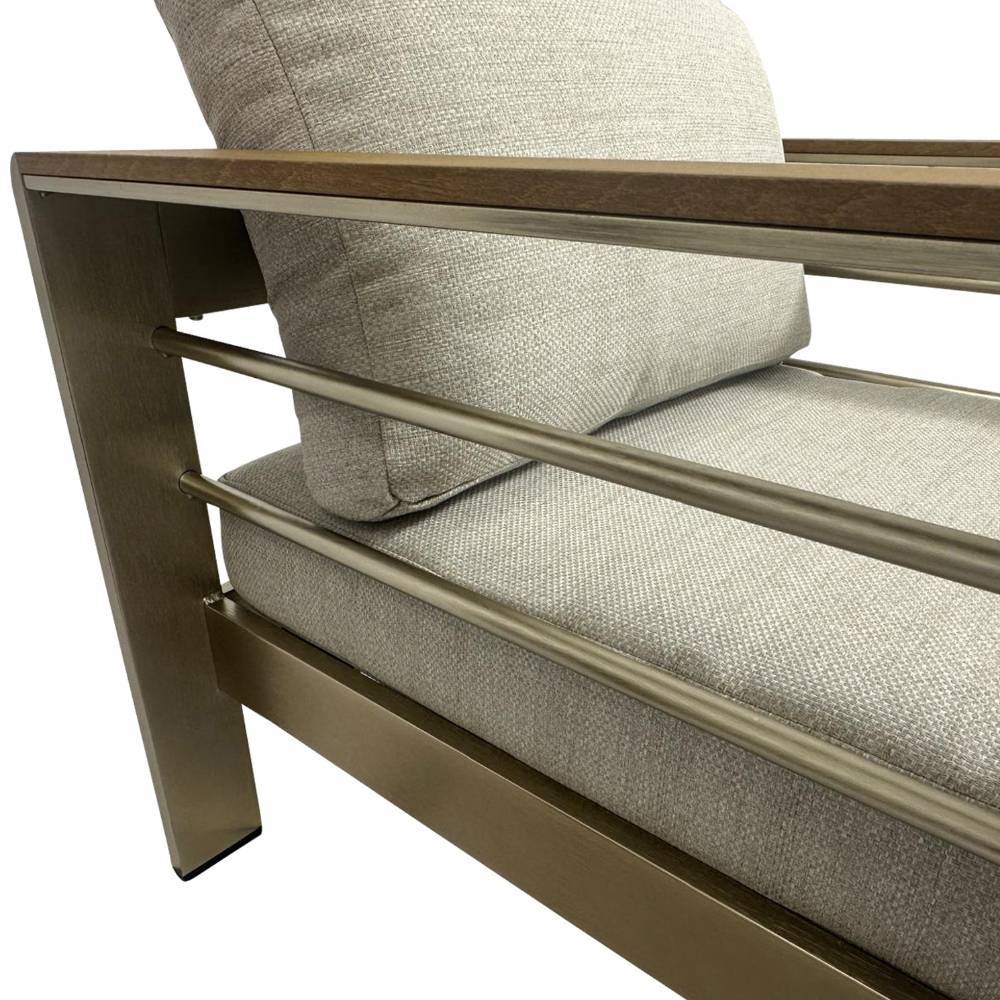 Gartenlounge Kombination aus Aluminium - Sirenna (vierteilig)