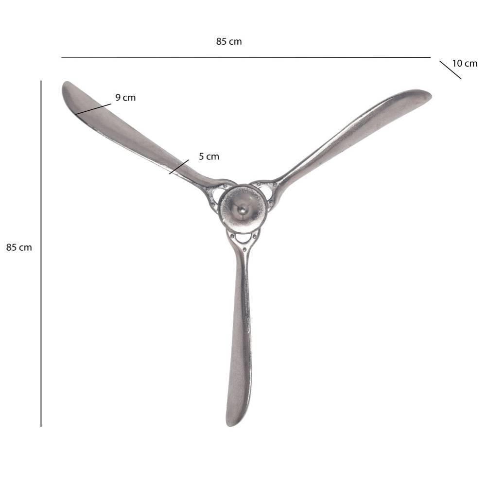 Wanddekoration Propeller mit drei Flügeln - Zafyra