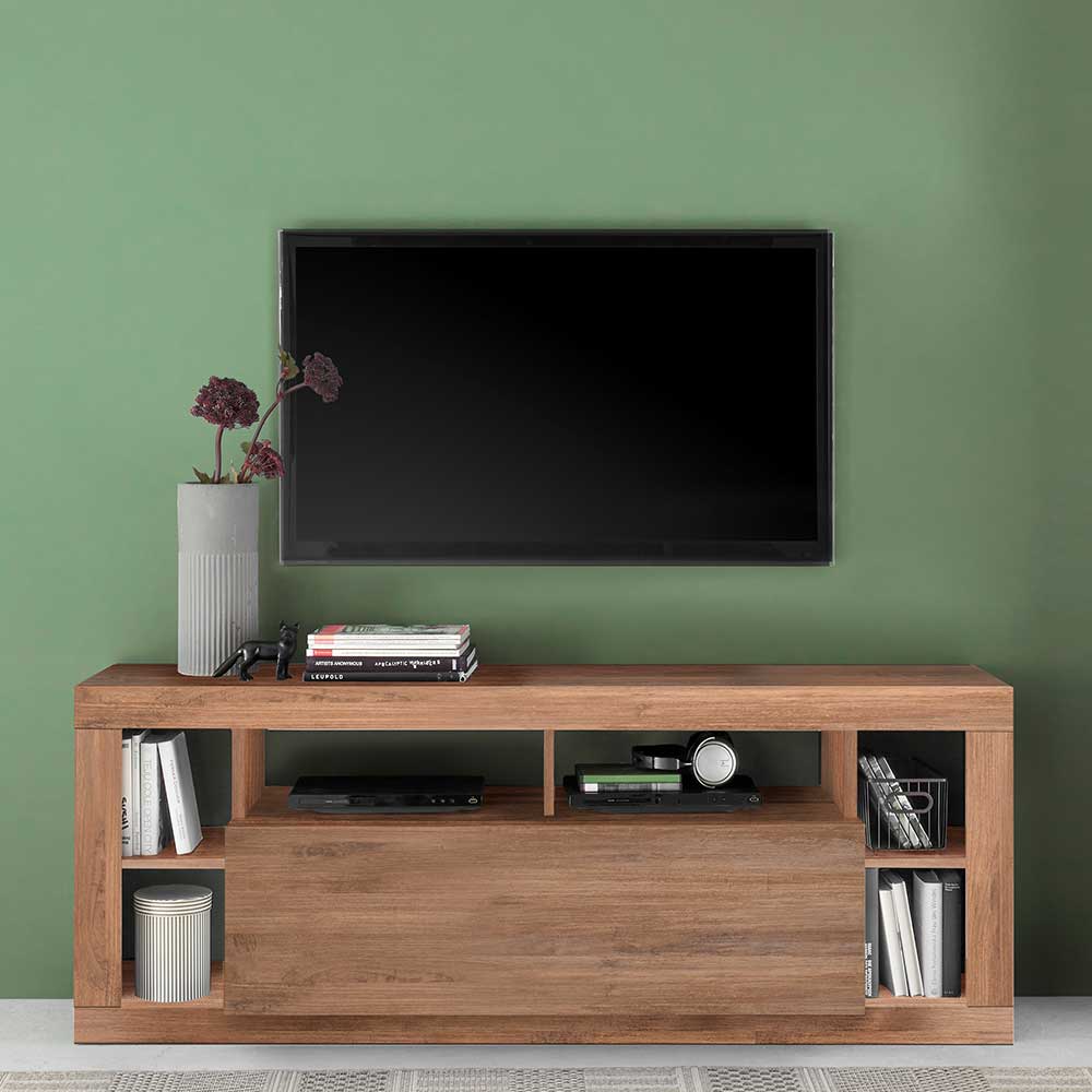 TV Board mit Klappe und sechs Fächern - Cosmonata