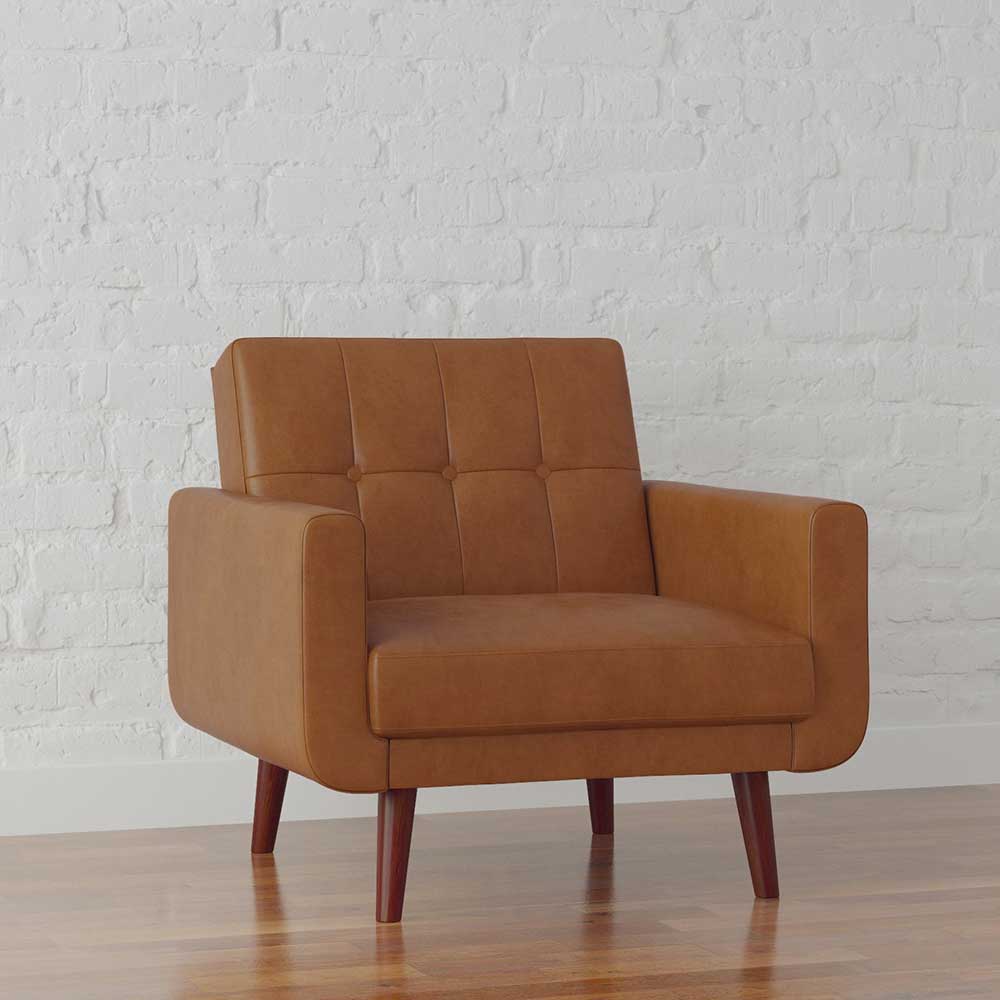 Kantiger Sessel im Retro Design - Barack