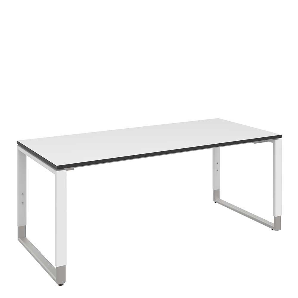 Moderner Schreibtisch Papetina in Weiß