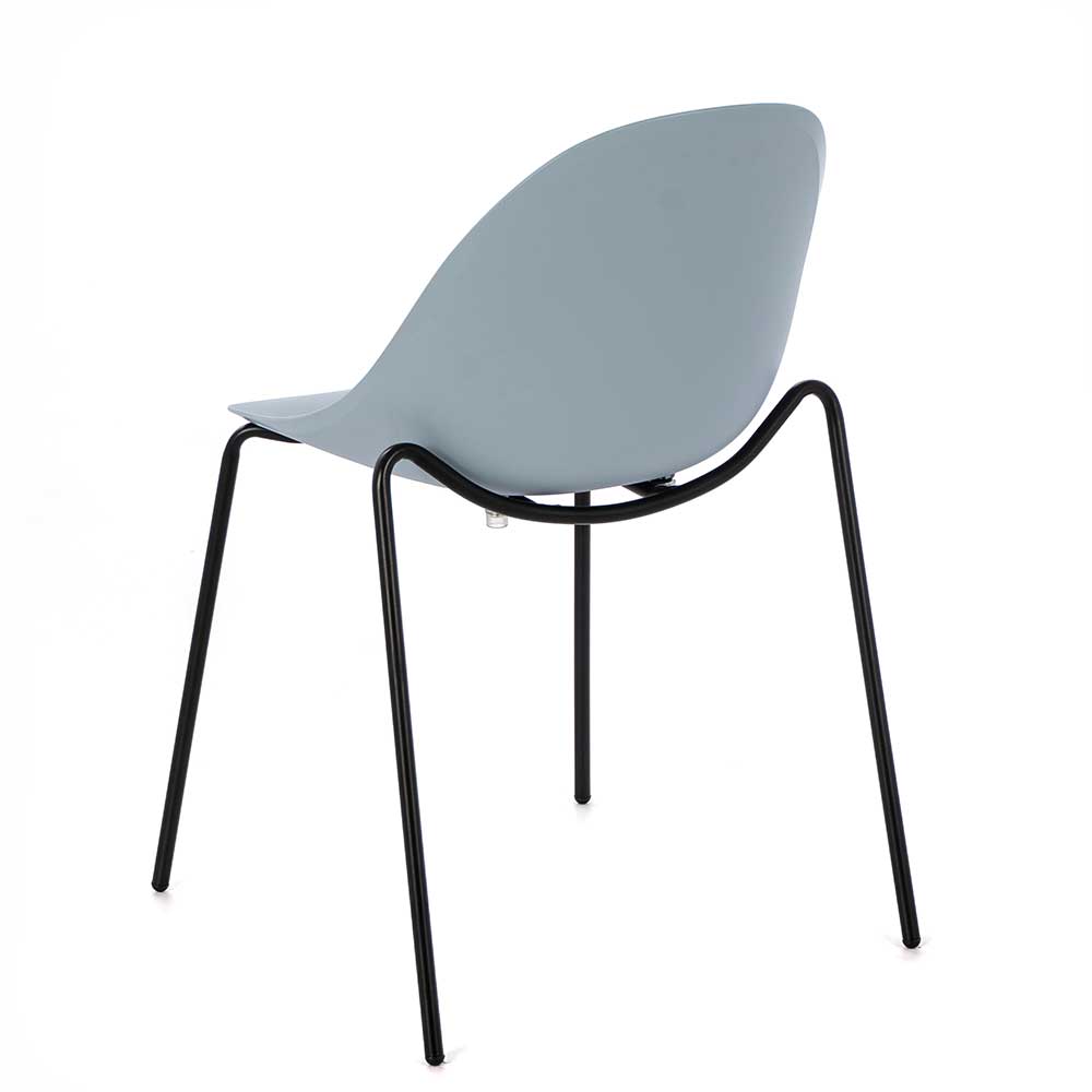 Hellblaue Stühle mit Schalensitz - Monterry (4er Set)