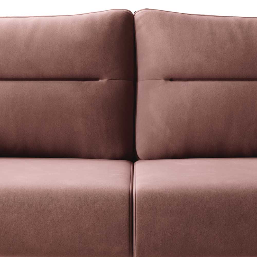Klappbares Sofa in Rosenholz Stoff - Naviron
