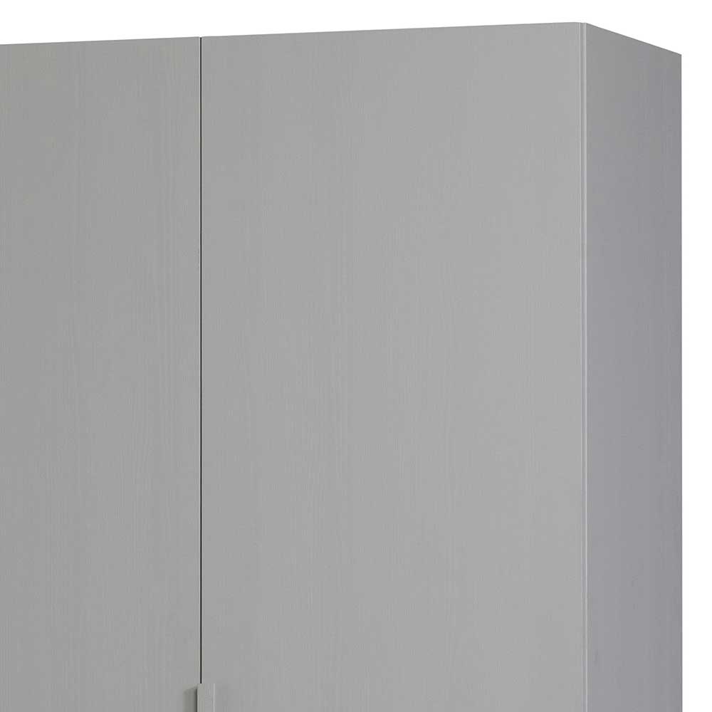 Skandi 3-türiger Schlafzimmerschrank in Grau - Rochella