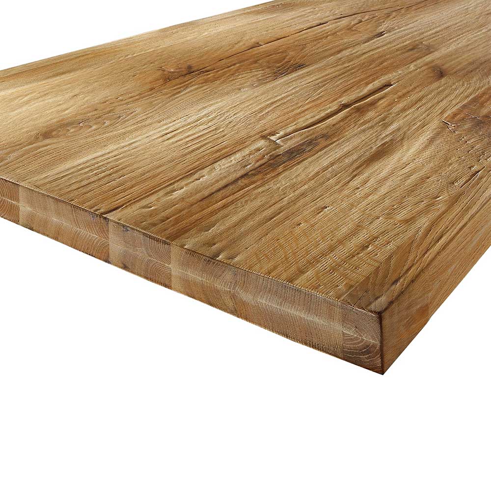 Tisch mit Akazienplatte Baumkante gewachst - Gilverny