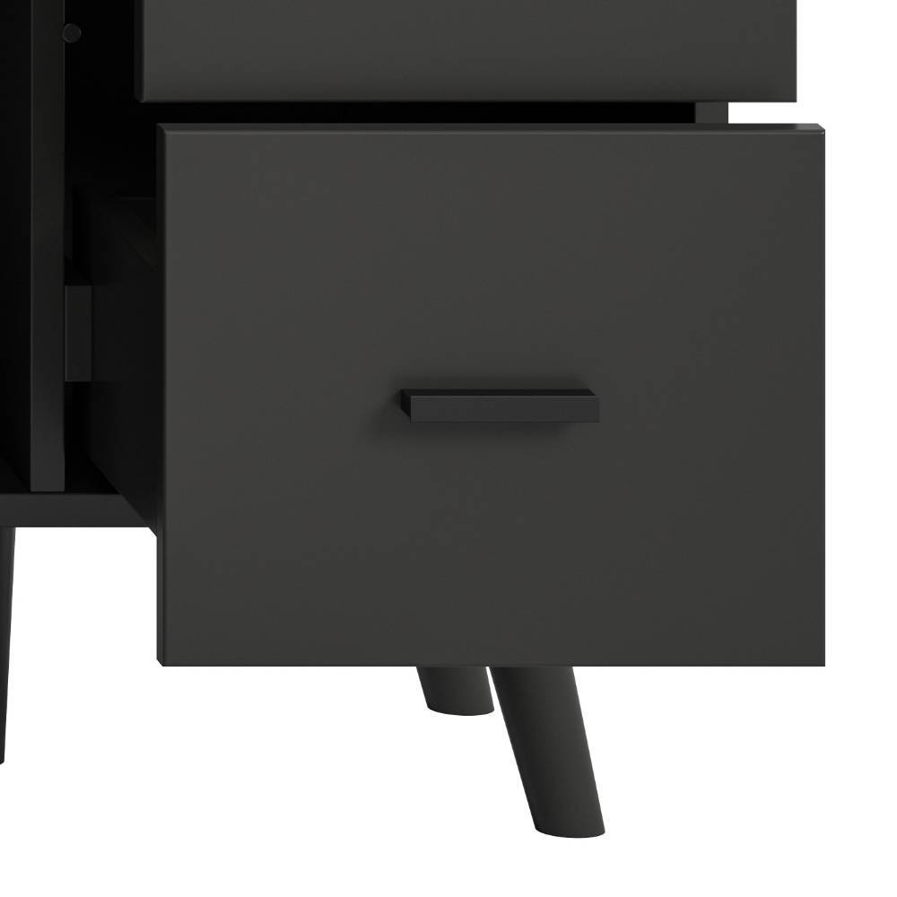 Kombi-Highboard in Mattgrau - Natal