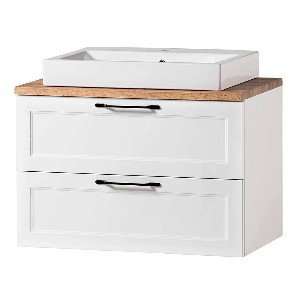 Country Style Waschplatz und Midischrank - Gyatso (dreiteilig)