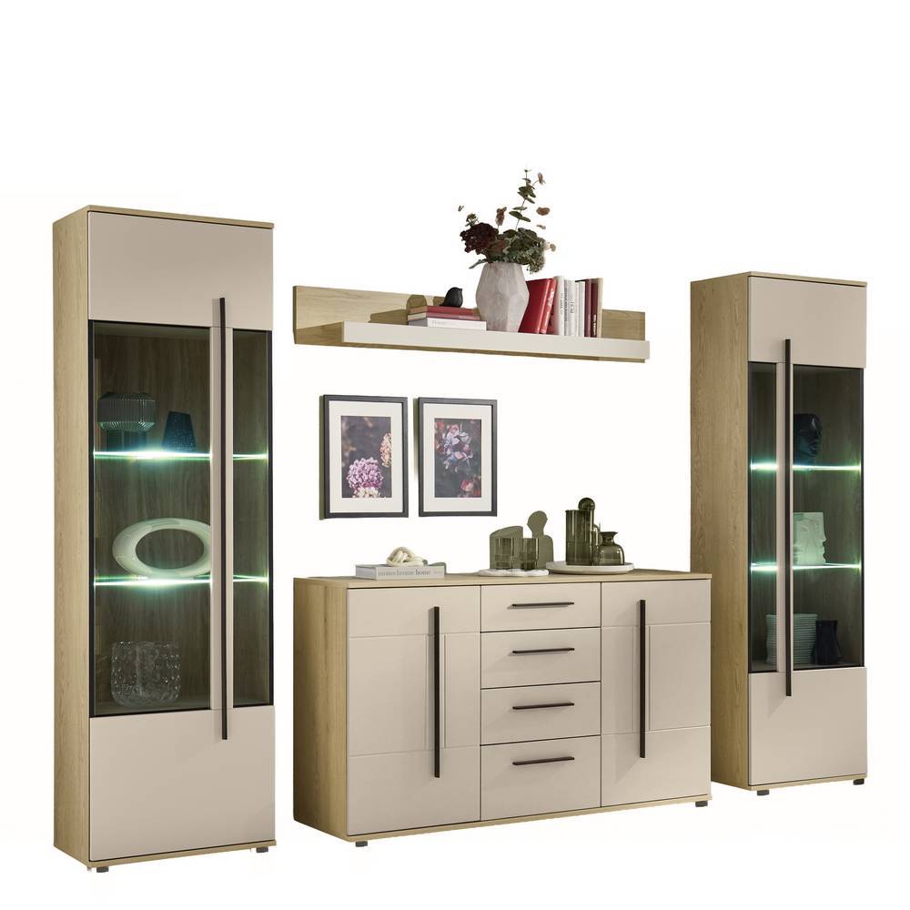 Wohnzimmermöbel Kombination modern - Raisa (vierteilig)