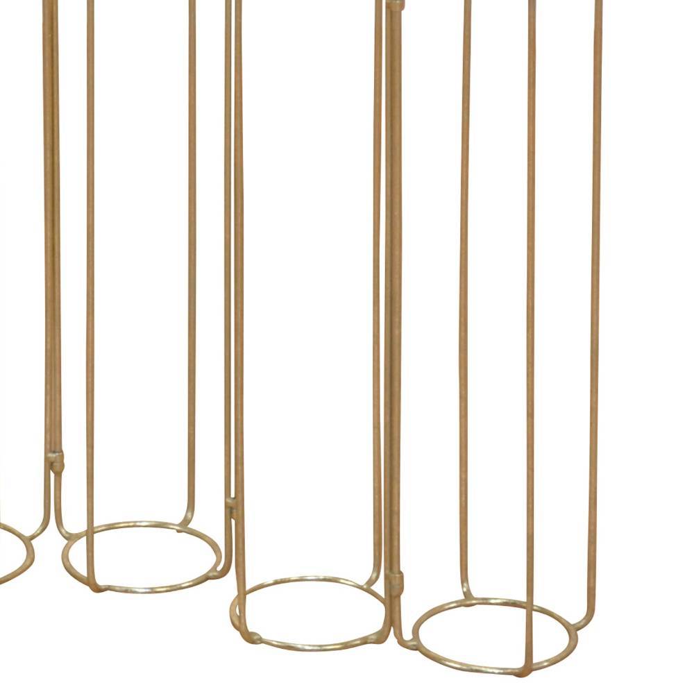 Kerzenständer aus Metall in Gold - Noberta