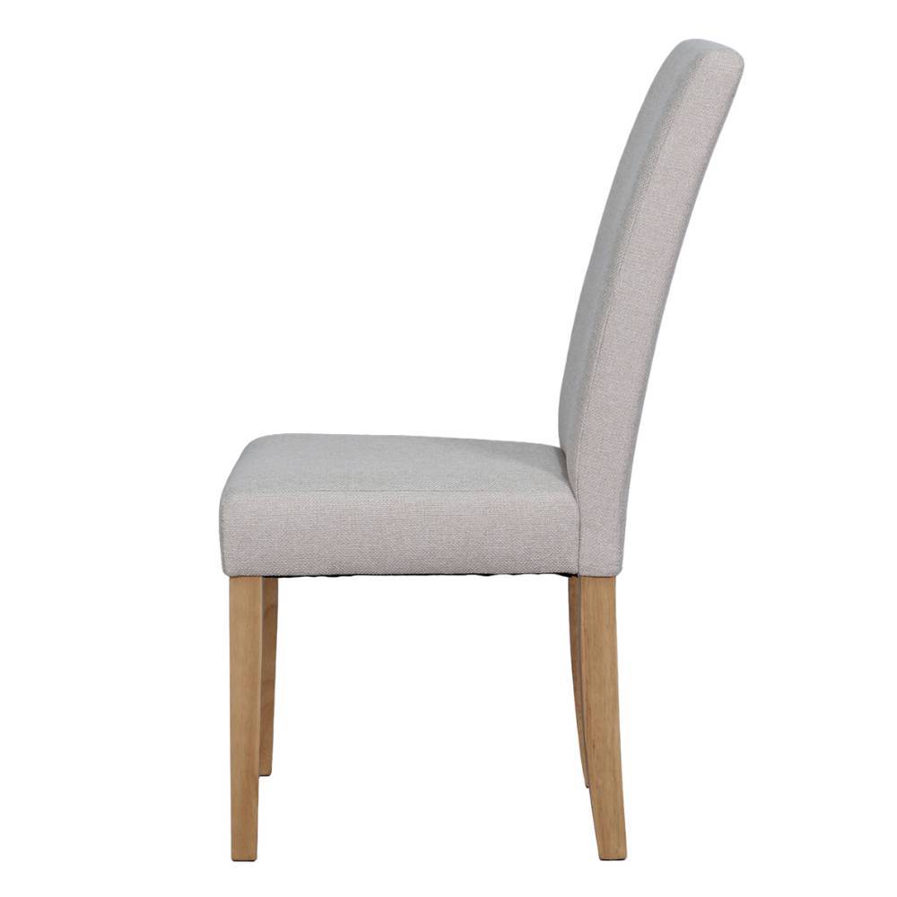Esszimmerstuhl in Taupe Stoff - Adiama (2er Set)
