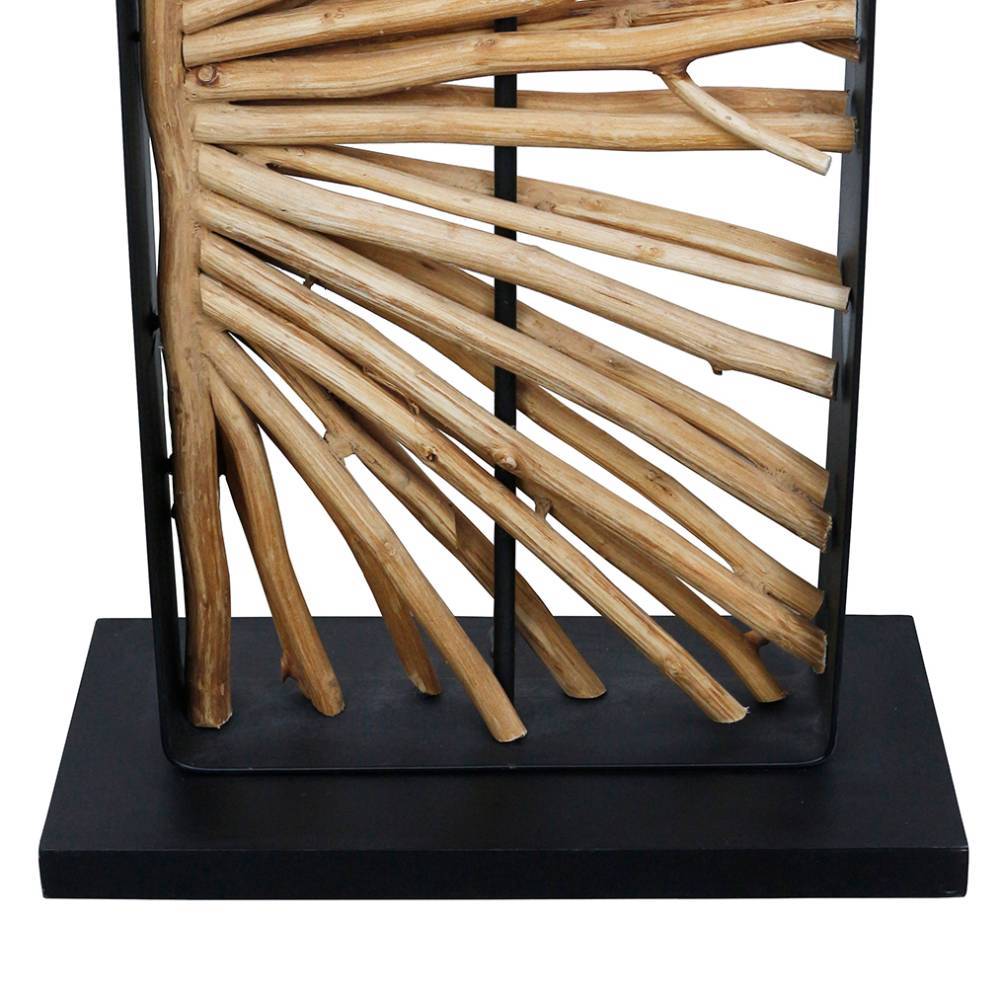 Design-Stehlampe in Beige und Schwarz - Maico
