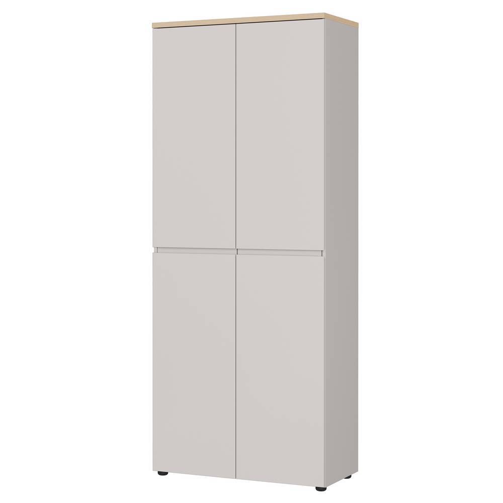 4-türiger Aktenschrank in Hellgrau - Andradan