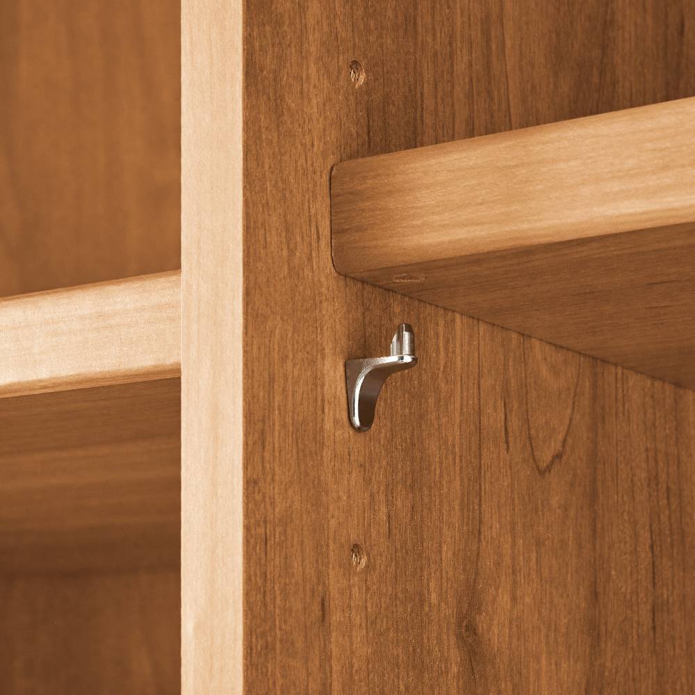 7-türiger Kleiderschrank in Eiche Bianco - Yanicas
