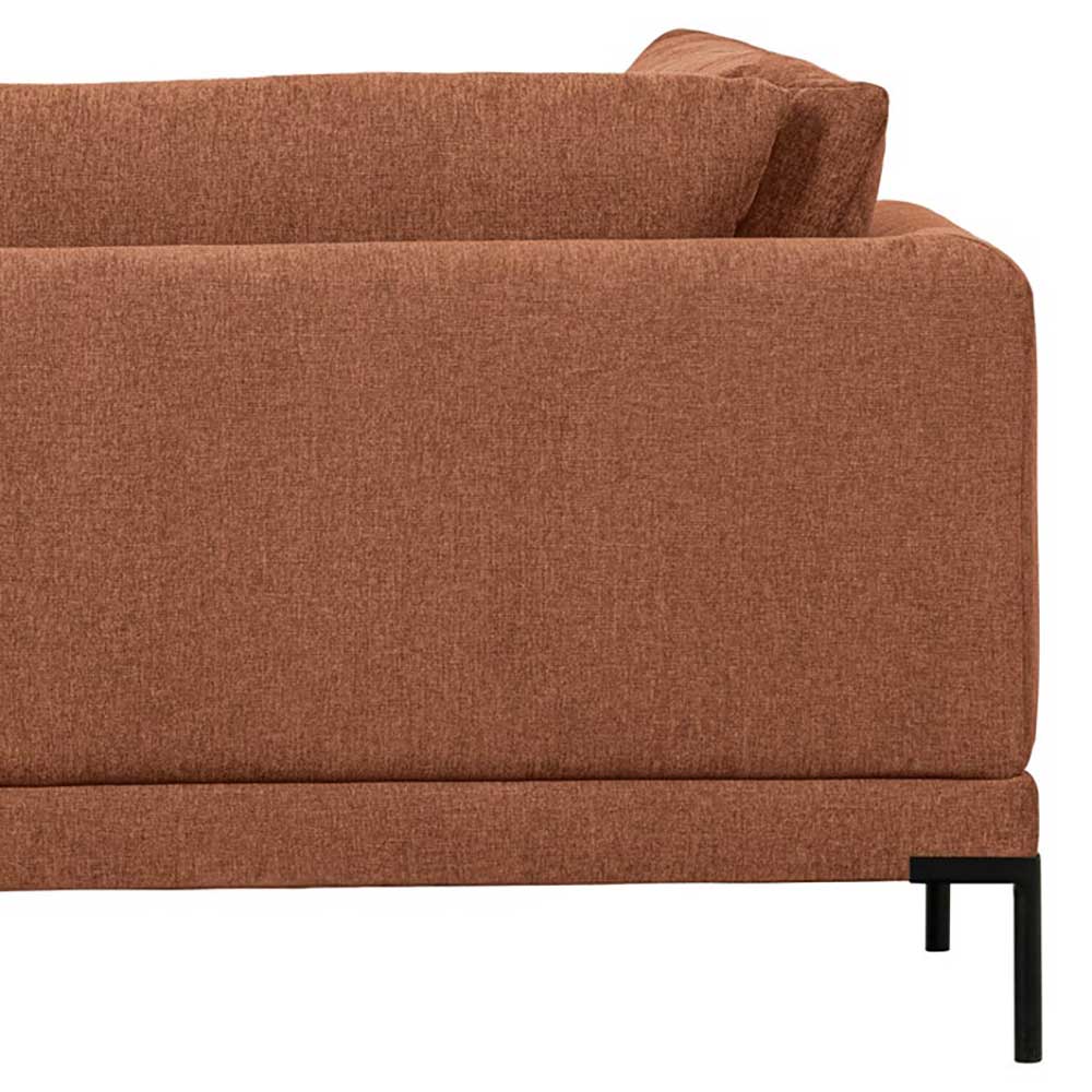 Modulsofa Recamiere in Rost Braun - Brixx