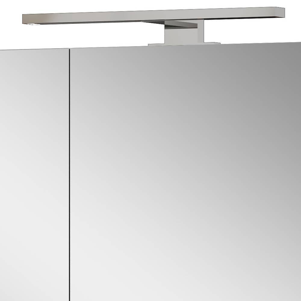 2-türiger Bad-Spiegelschrank in Dunkelgrau - Miclesias