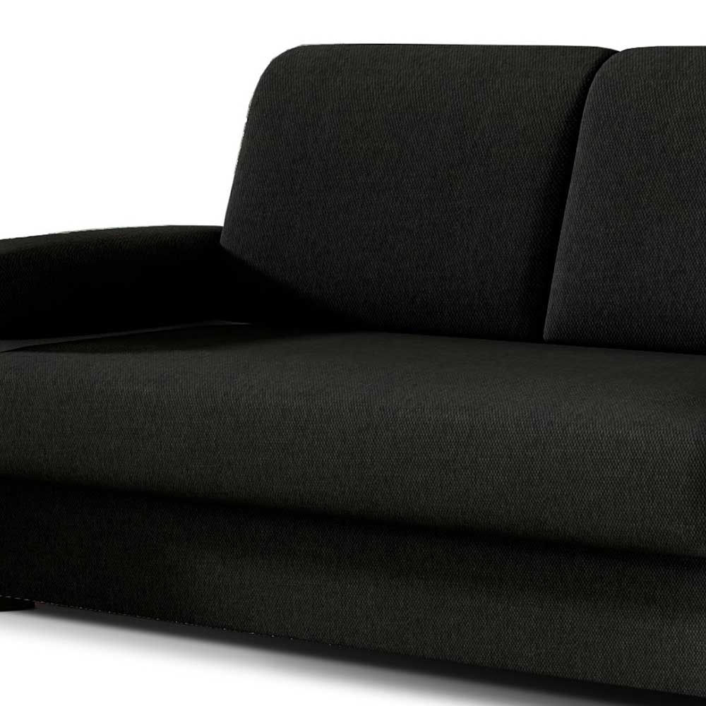 Federkerncouch in Schwarzbraun und Weiß - Javena