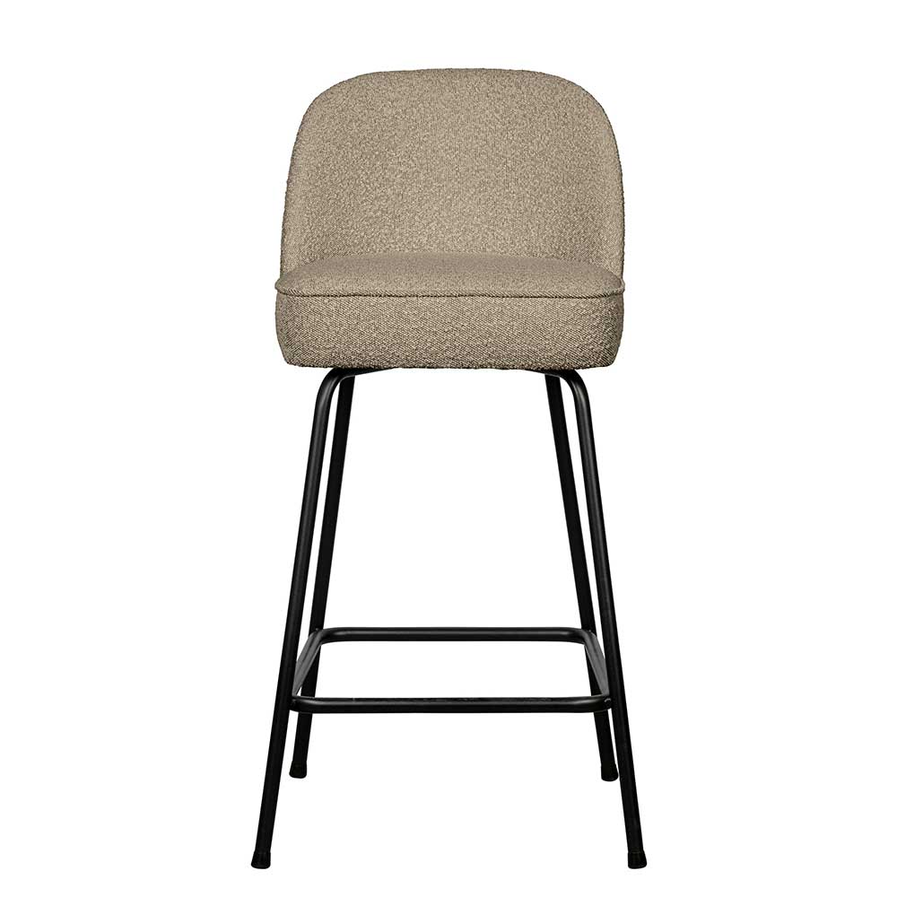 Boucle Barstuhl in Beige - Laderla