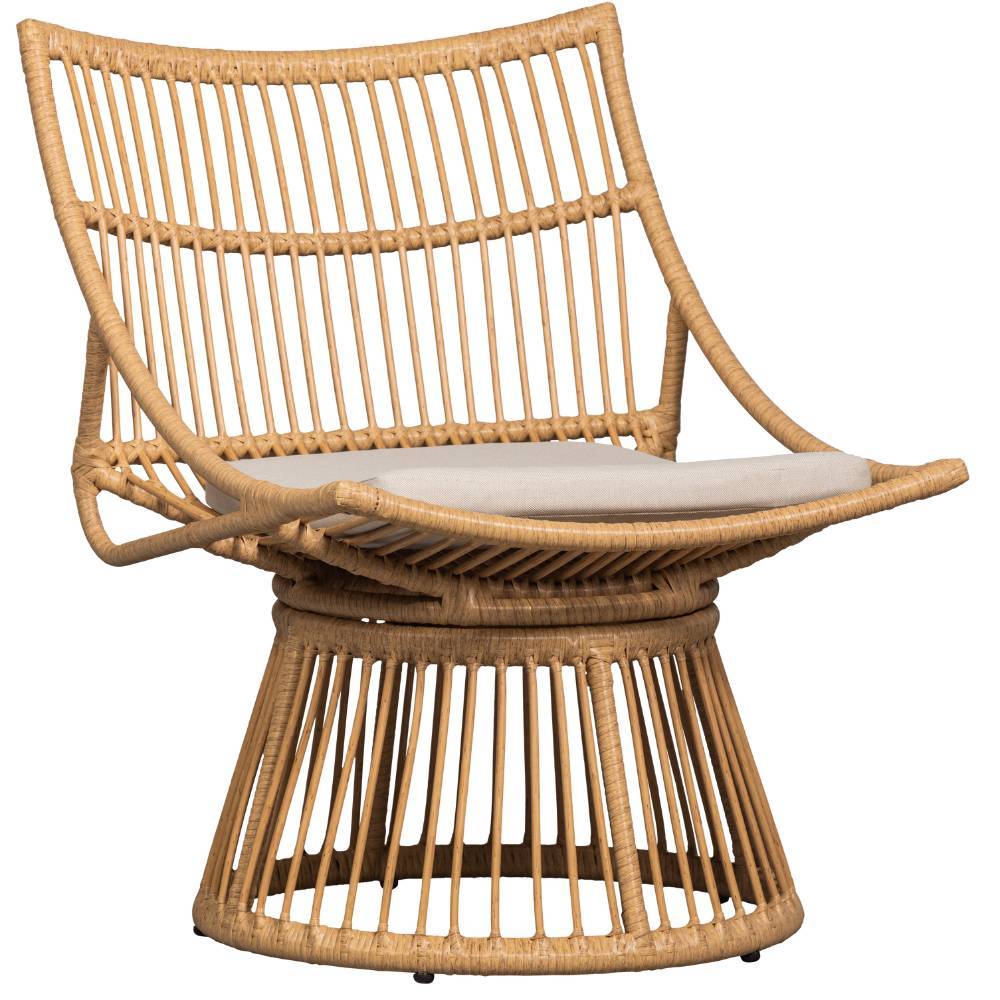 Design-Gartenstuhl in Hellbraun - Solcian