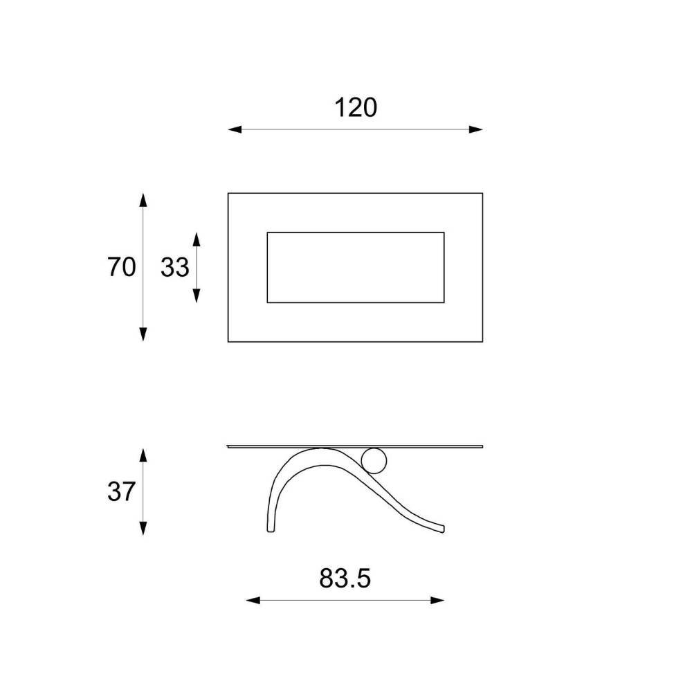 Design Couchtisch Maße und Abmessungen in Zentimetern – Astra