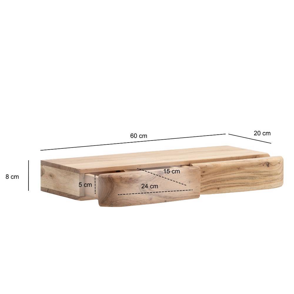 Design-Wandkonsole mit zwei Schubladen - Temuco