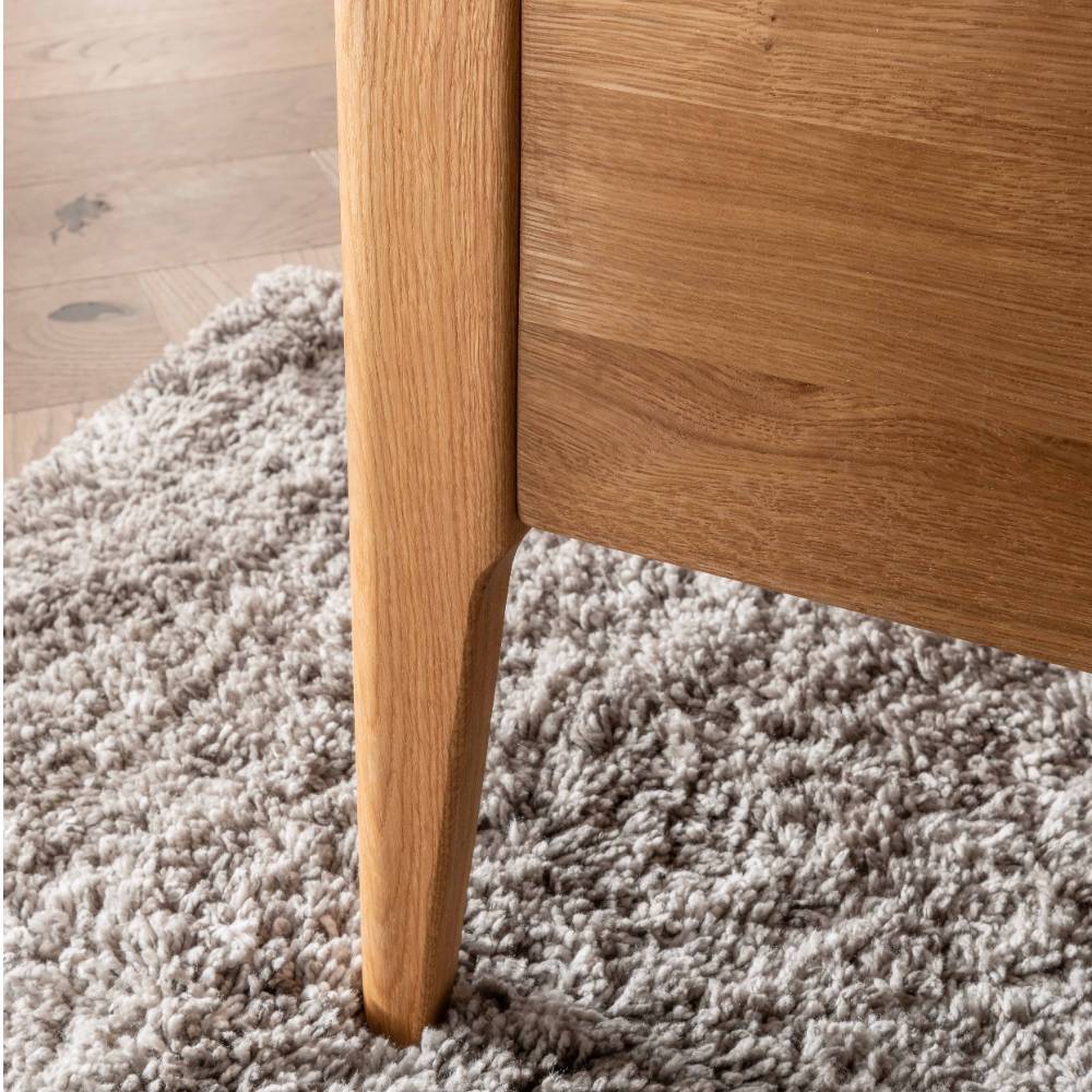 Wildeichebett mit Stoff-Kopfteil - Babahira
