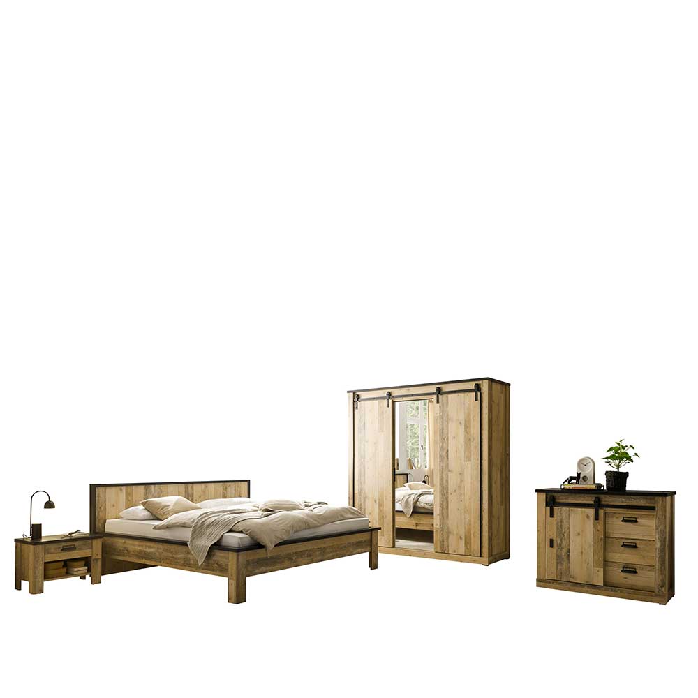 Möbel fürs Schlafzimmer komplett - Naiavio (fünfteilig)