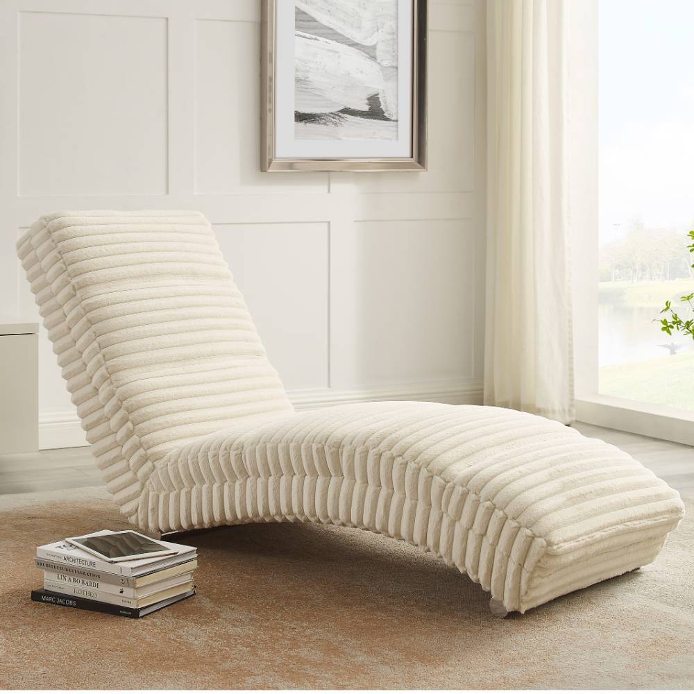 Relaxliege in Beige Breitcord - That