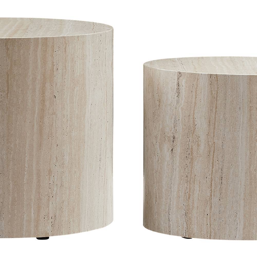 Couchtisch Duo in Oval - Liesca (zweiteilig)