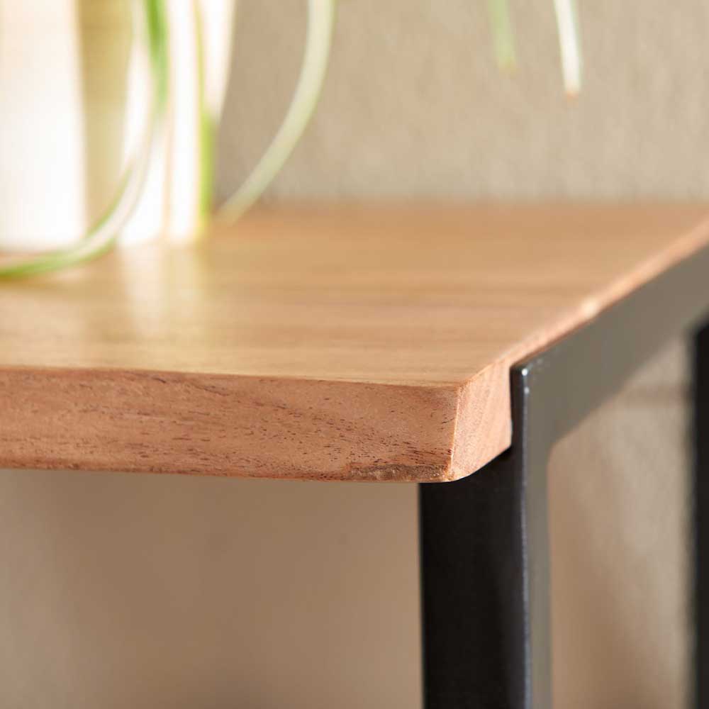 Industrial Hängegarderobe mit Holz Hutablage - Vatila