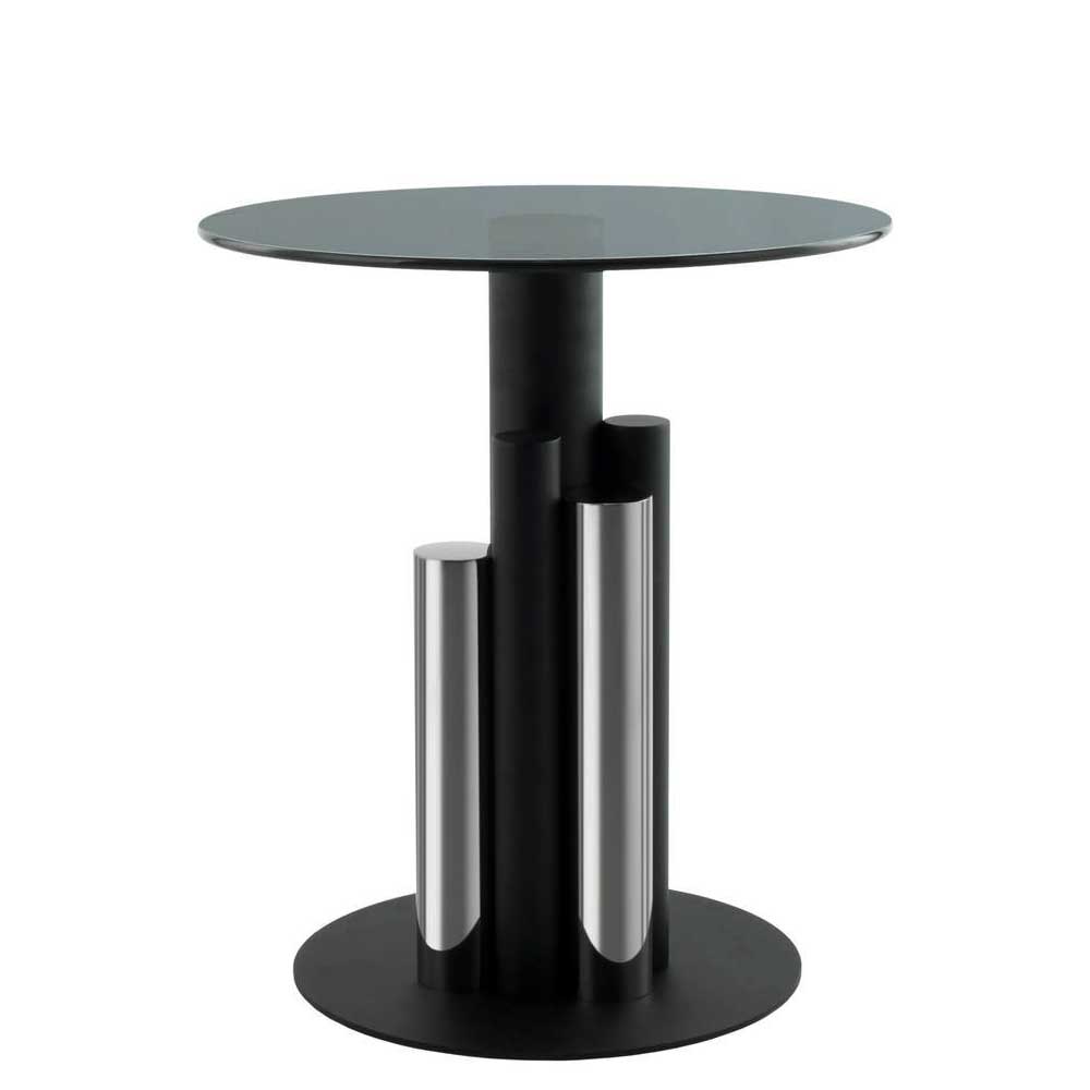 Design-Beistelltisch mit Rauchglas-Platte - Bondi