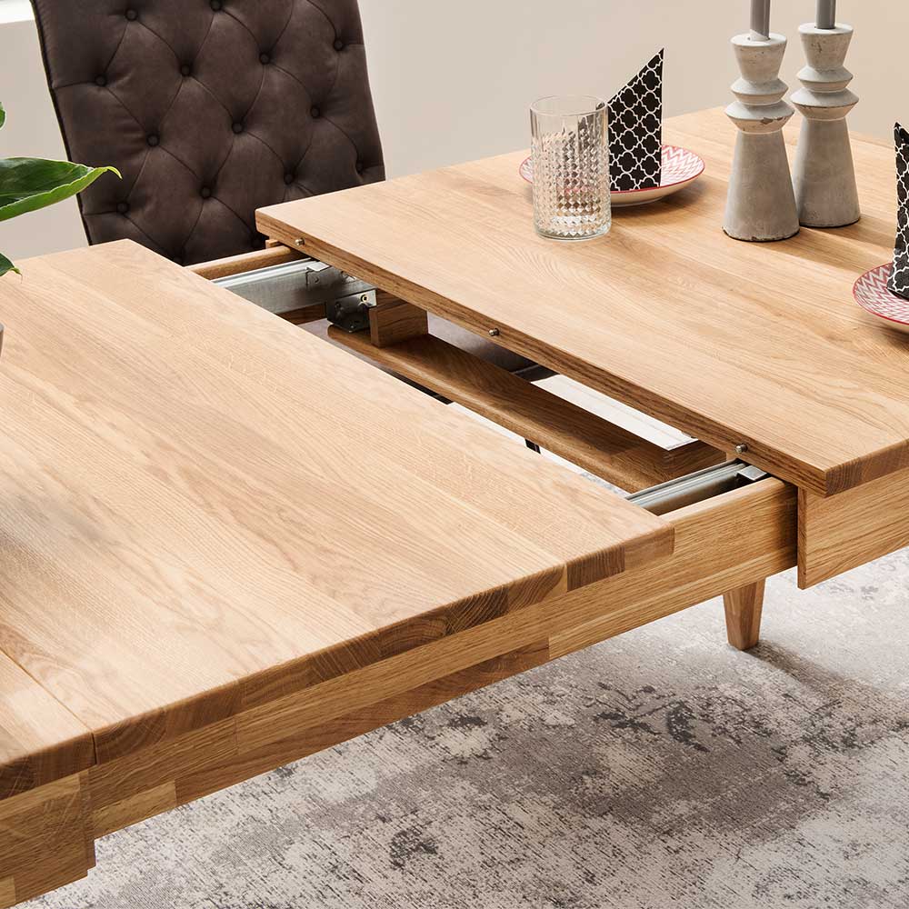 140x90 cm Holztisch aus Eiche geölt - Teano