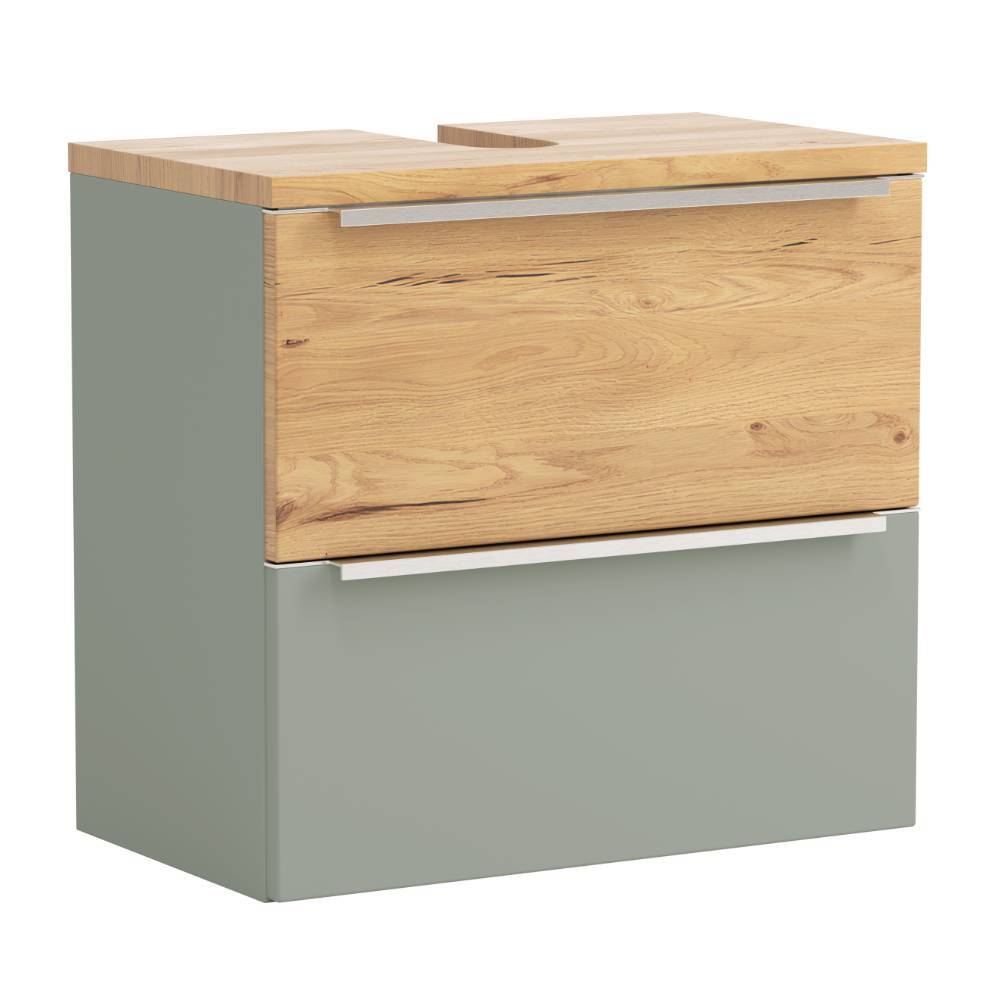 Waschbeckenschrank & Spiegelschrank Set - Malivtros (zweiteilig)