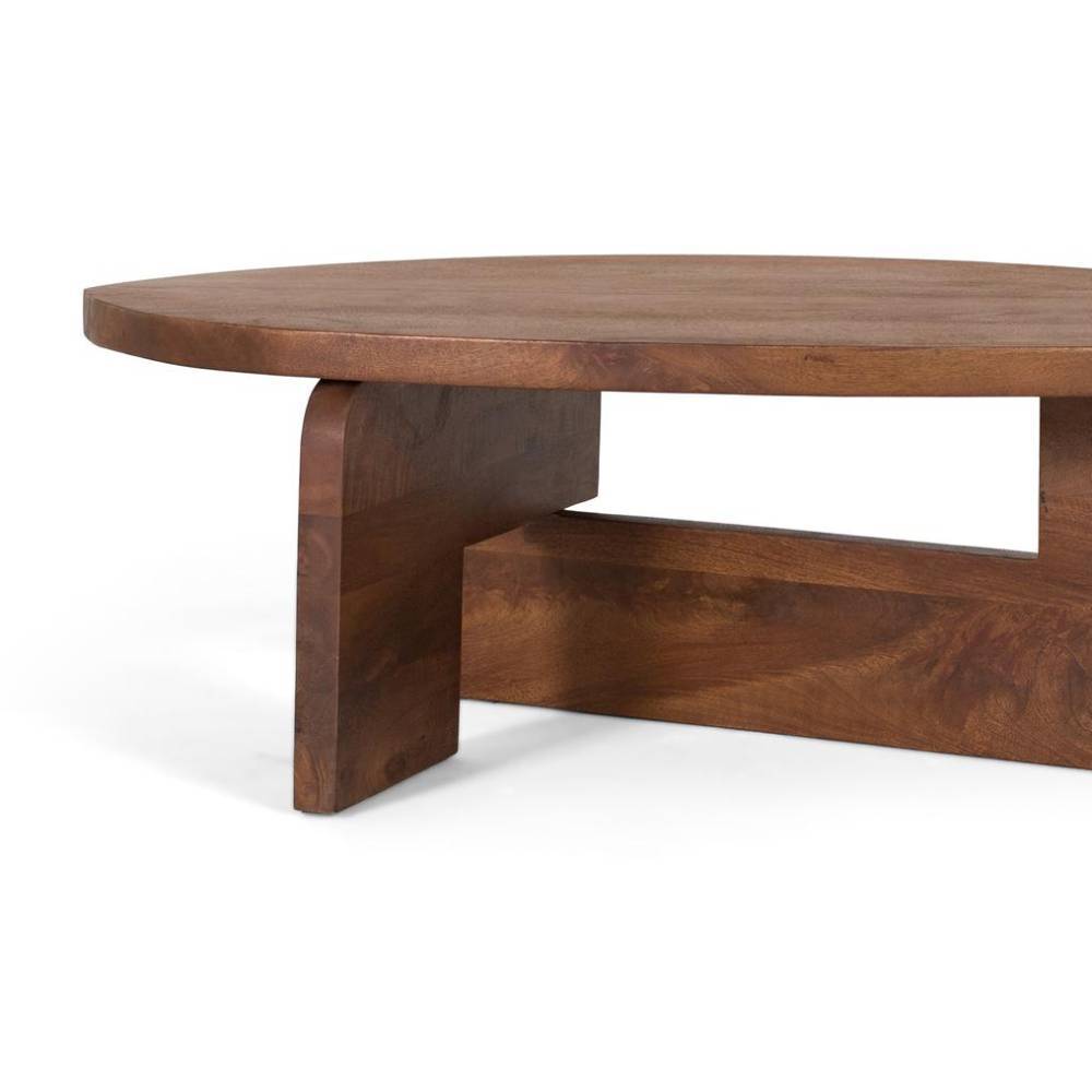Design Wohnzimmertisch aus Mangobaum Massivholz - Oaki