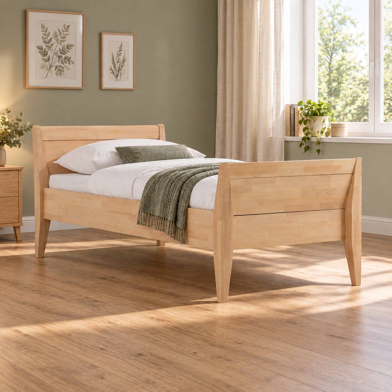 Komfortbett Thomas aus Buche natur geölt