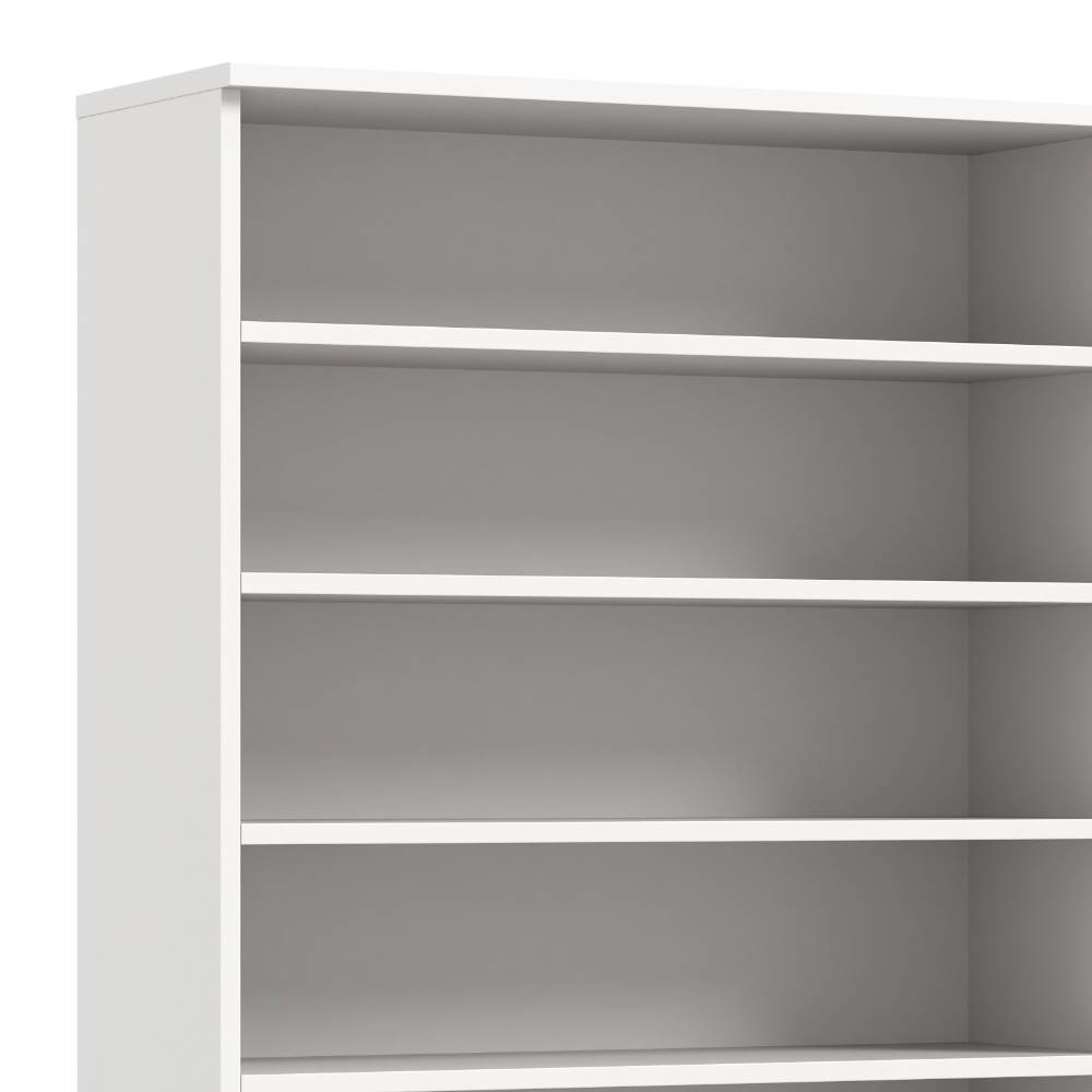 Schuhregal Duo und Spiegelschrank Set - Ejulia (dreiteilig)