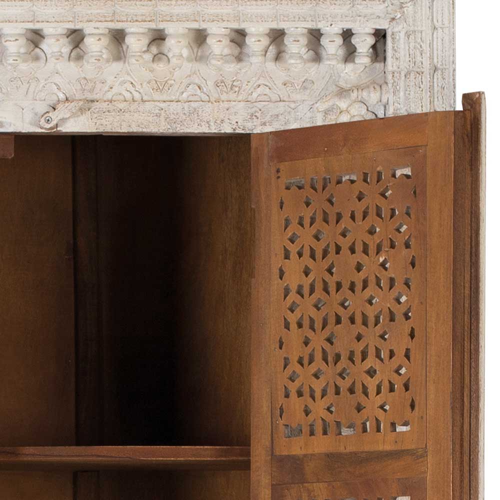 Orient Design Schrank in Mangoholz White Wash - Capo