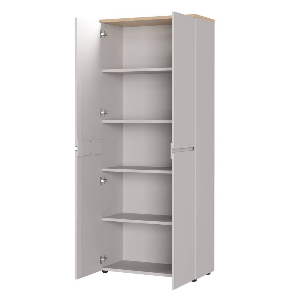 4-türiger Aktenschrank in Hellgrau - Andradan