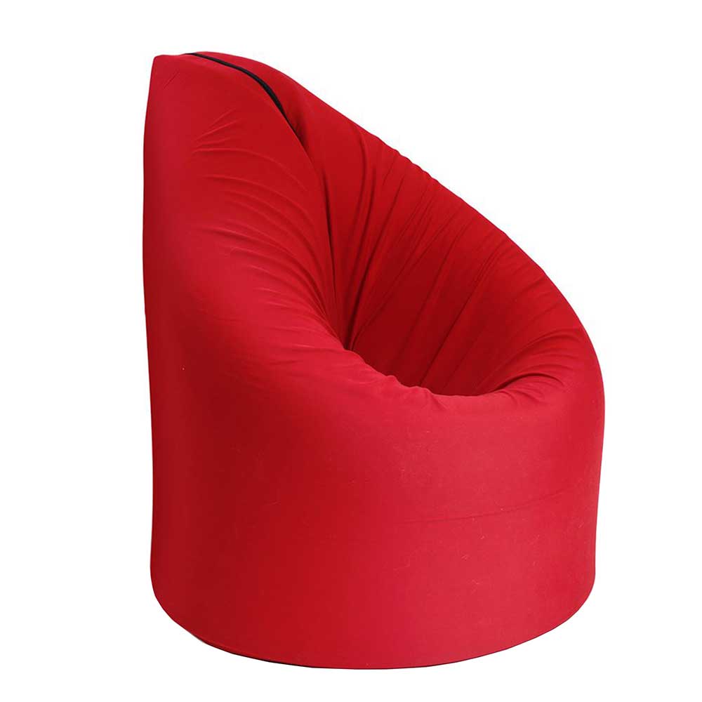 Moderner Sitzsack & Liege in Rot Grau - Gravura